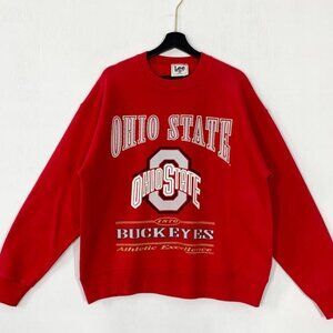 Vintage 90s Ohio State University Shirt, Ohio State Buckeyes Crewneck Sweatshirt